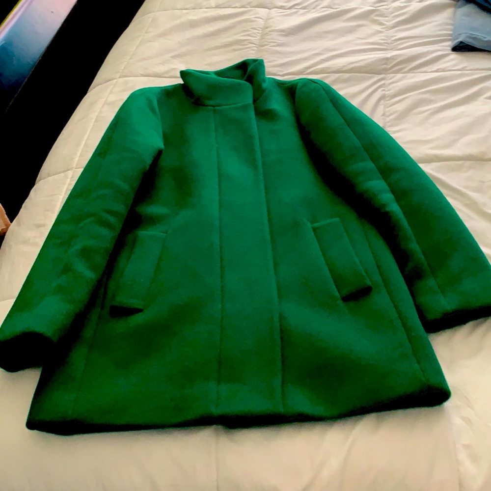 Women’s J. Crew Kelly green wool coat